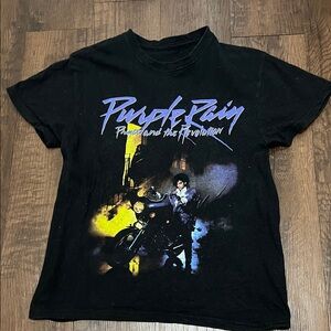 Black Purple Rain Graphic T-Shirt
